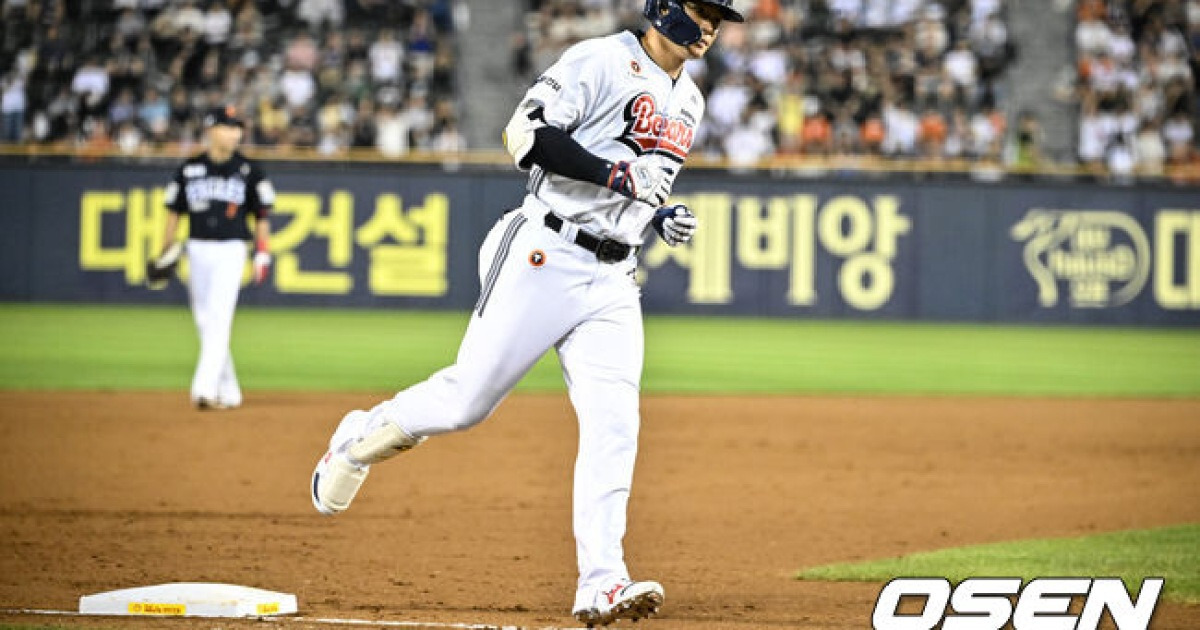 한화 어쩌나, 두산 초강력 캡사이신에 눈물…115억→78억 백투백 홈런 폭발, 와이스 5회 충격 강판 [오!쎈 잠실]