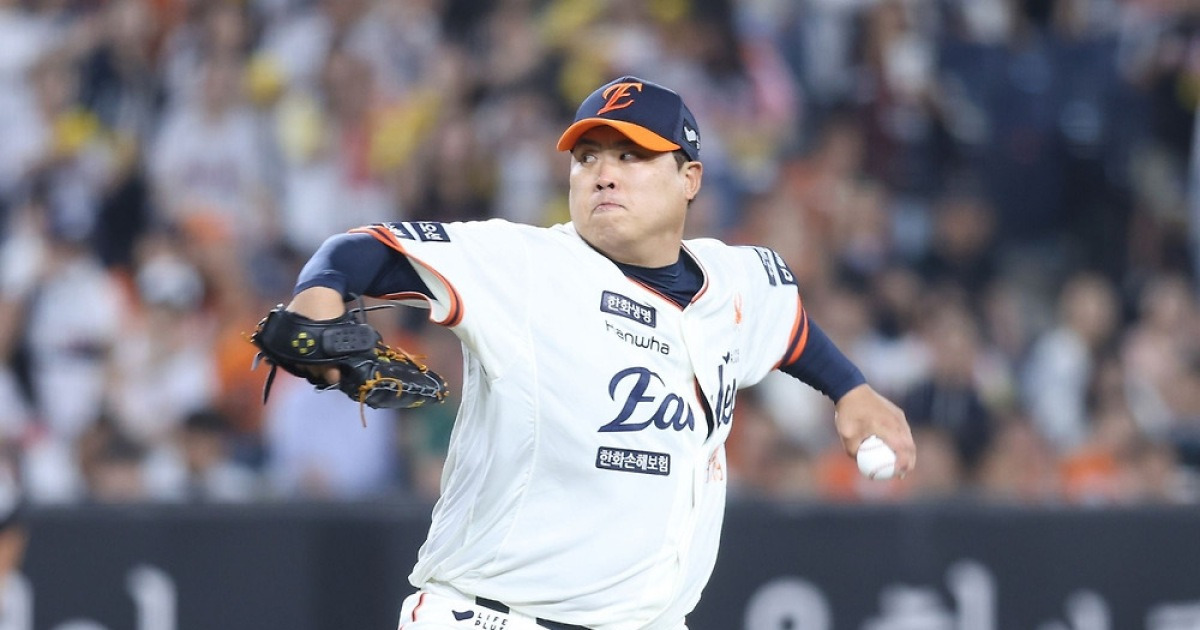 한화 류현진, 6이닝 1실점 호투하고도 시즌 10승 사냥 실패