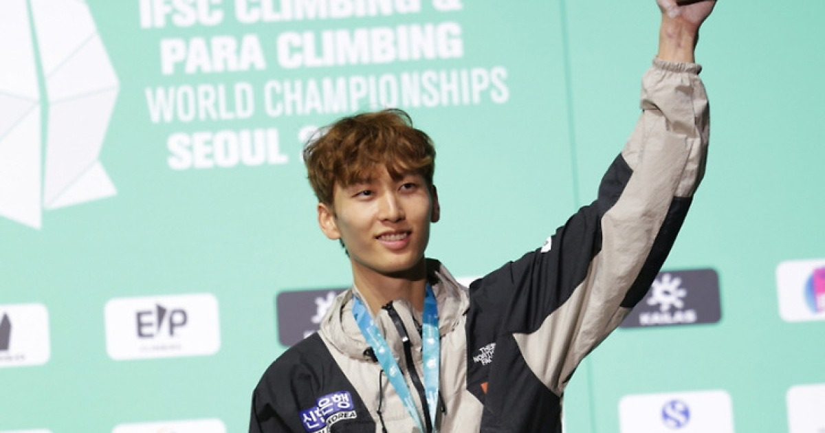 국가대표 이도현, 서울 세계선수권대회서 리드 금메달…‘한국 남자선수 최초’