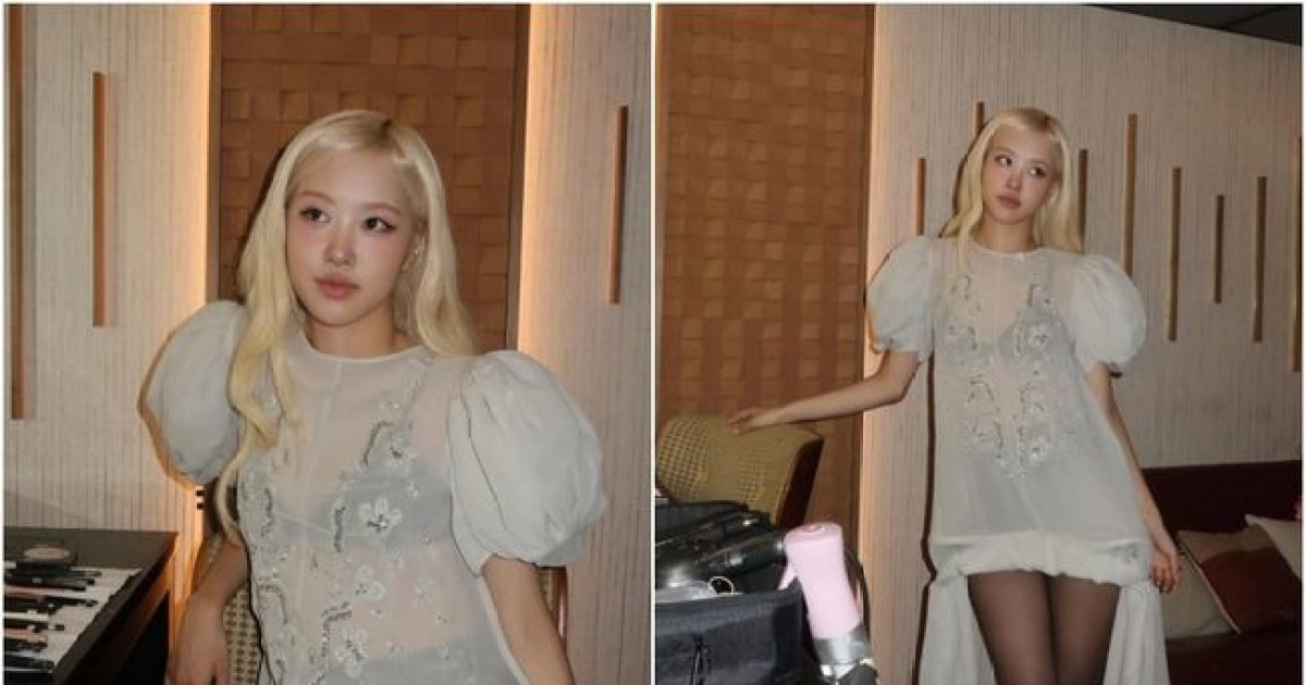 로제, 속 다 비치는 시스루도 우아하게 소화..주걸륜도 "감사"