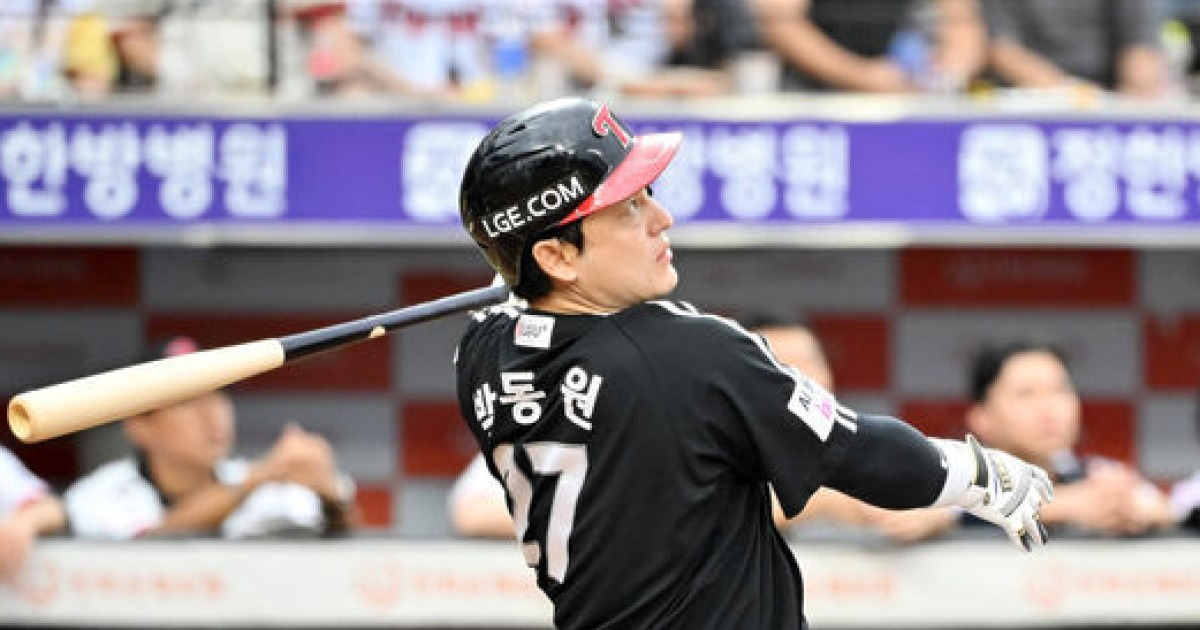 "절대적으로 잘못했다" 빈 글러브 태그→결정적 홈런, 하루 만에 만회한 박동원 'LG 매직넘버 1'