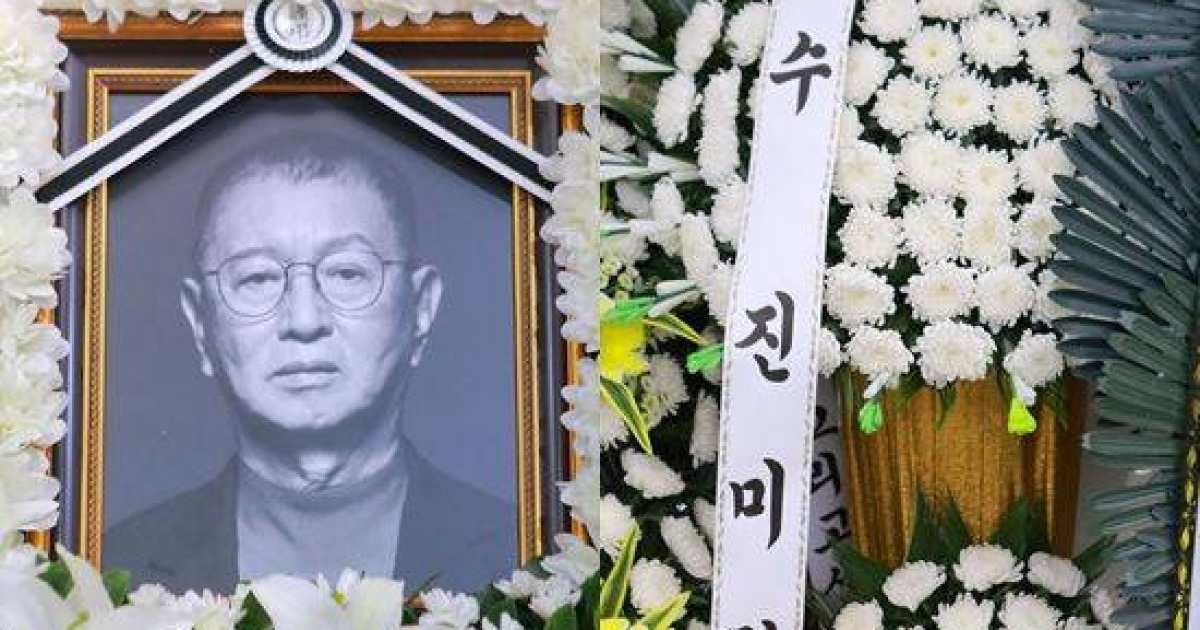 '전처' 진미령, 故 전유성 빈소에 근조화환만…이유 있었다 [엑's 이슈]