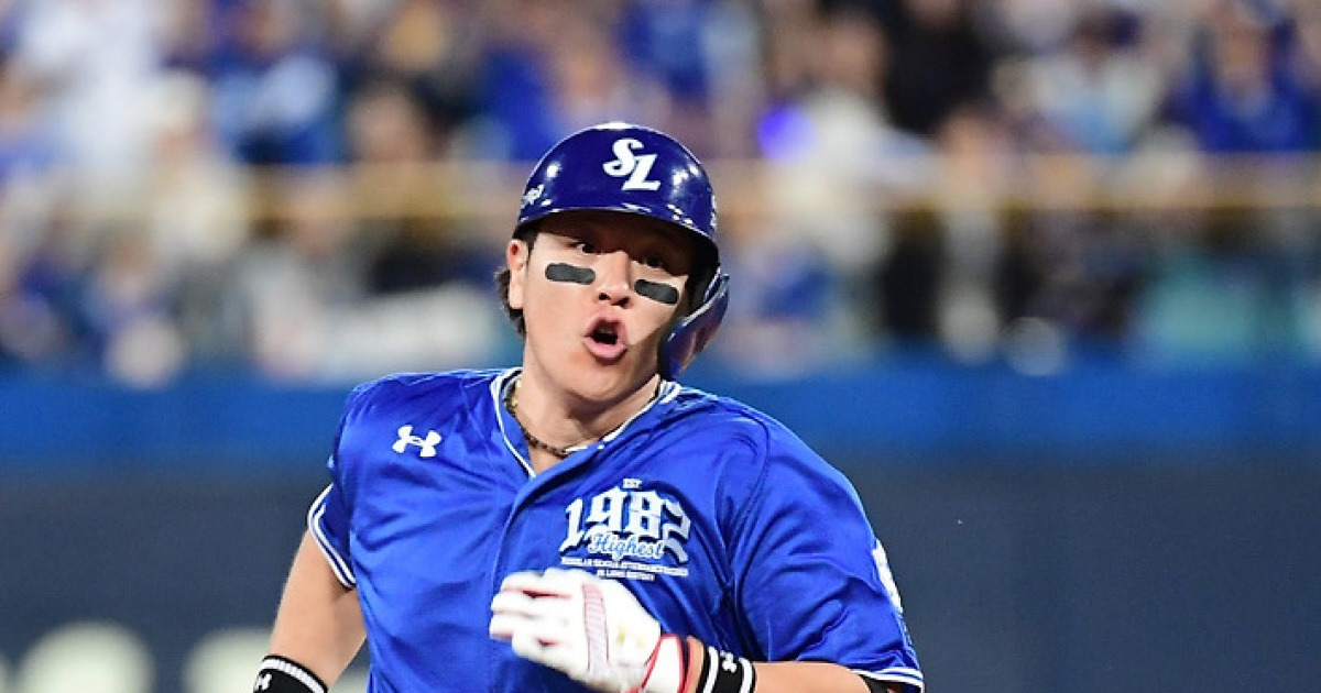 목숨 걸고 이겨야 하는데...삼성 대형 악재, 주전 포수 강민호 2회 교체 왜? [고척 현장]