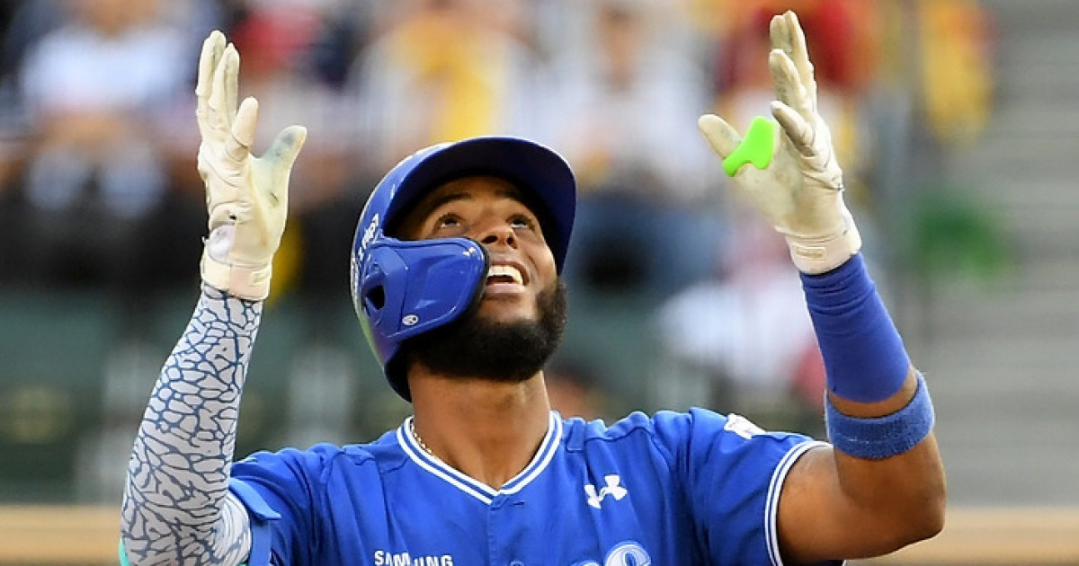 역사에 남을 50홈런 확신했었나...디아즈 '설레발 세리머니' 반전 비하인드 [고척 현장]