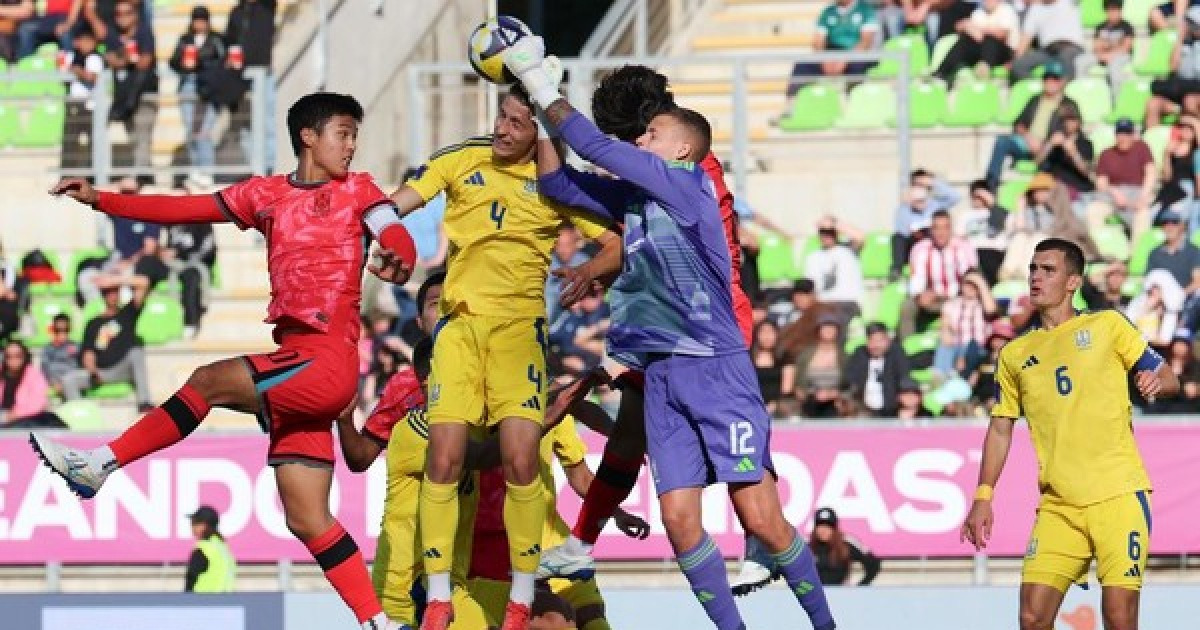 '전반 16분 만에 2실점' 유럽파 대거 빠진 이창원 호, U20 월드컵 첫 경기 우크라이나에 1-2 패