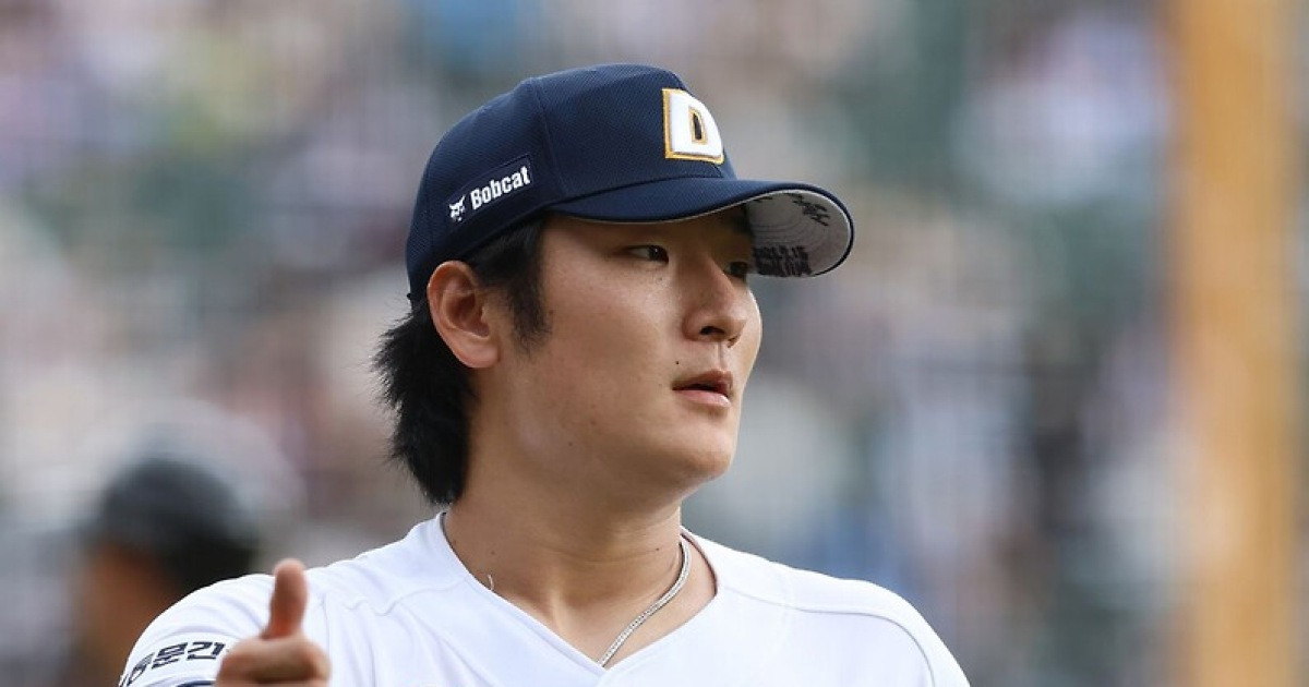 곽빈 159km 불꽃투에 롯데 가을야구 탈락 눈물…케이브 3안타 3타점 폭격 [잠실 게임노트]