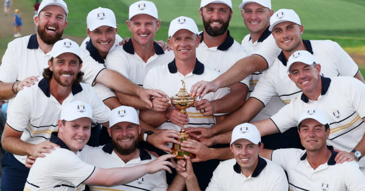 ‘美 싱글매치 대반격했지만’…유럽, 적지에서 13년 만에 라이더컵 우승(종합)