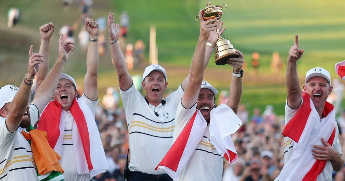 유럽 골프, 2연속 라이더컵 우승…13년 만에 원정서 미국 제압