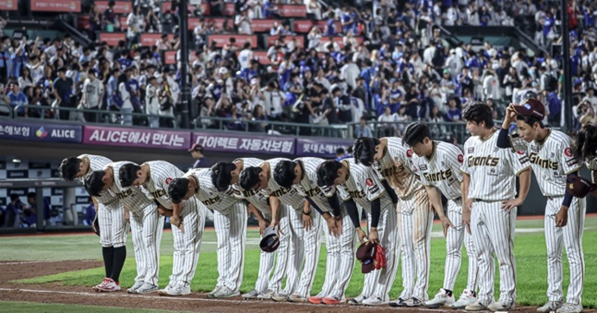 롯데 거짓말 같은 추락, 52일간 삼성·LG 원투펀치보다 승수 적었다... 8년째 조용하기만 한 사직의 가을