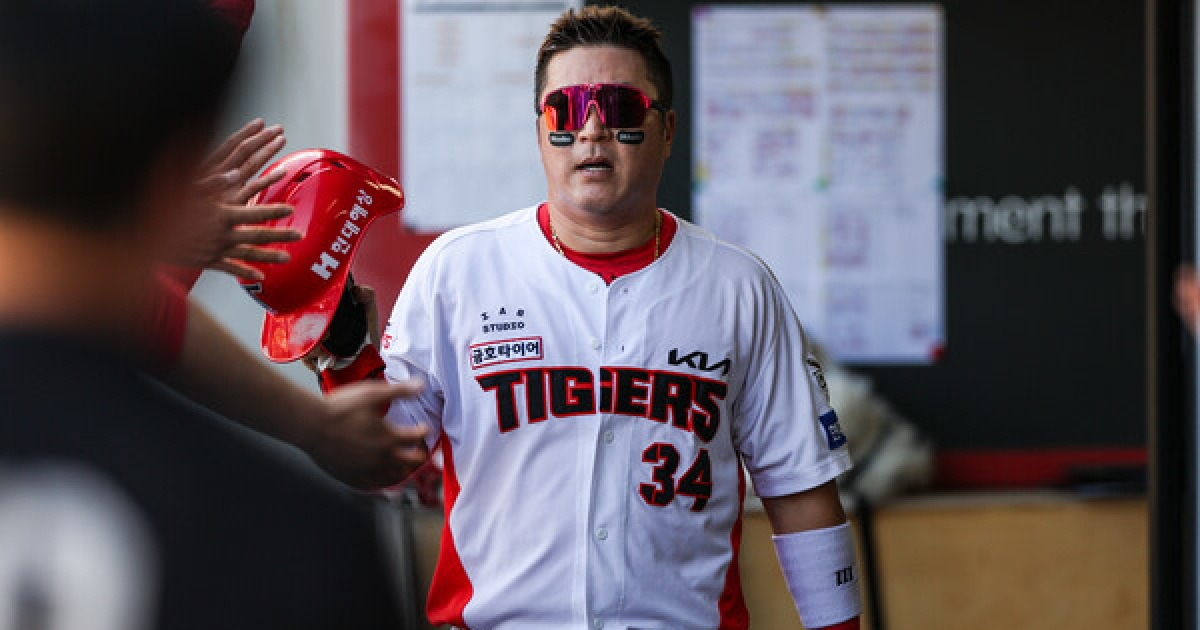 이범호 감독이 밝힌 최형우 결장 이유 "은퇴식 오승환에 대한 예우"