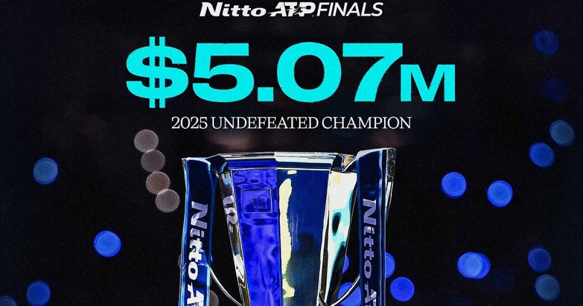 알카라스일까, 시너일까?...11월 '2025 ATP 파이널' 전승 우승하면 507만1000달러(71억5천만원) 받는다