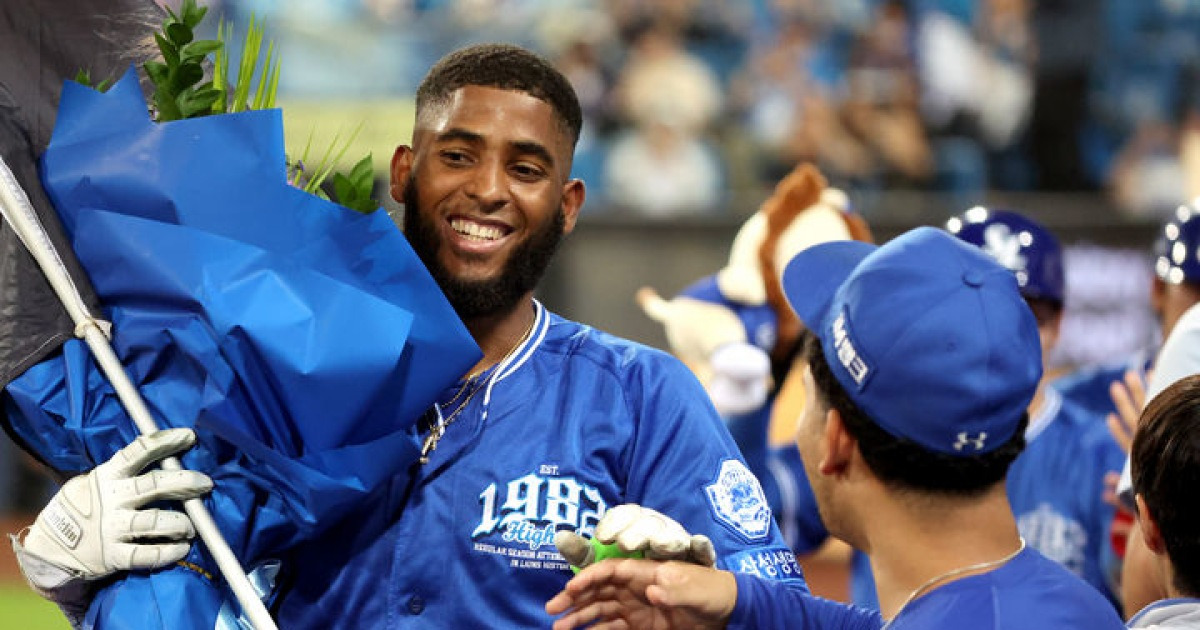 삼성 디아즈, '끝판대장' 오승환 은퇴식 날 '외인 최초 50홈런' 도전