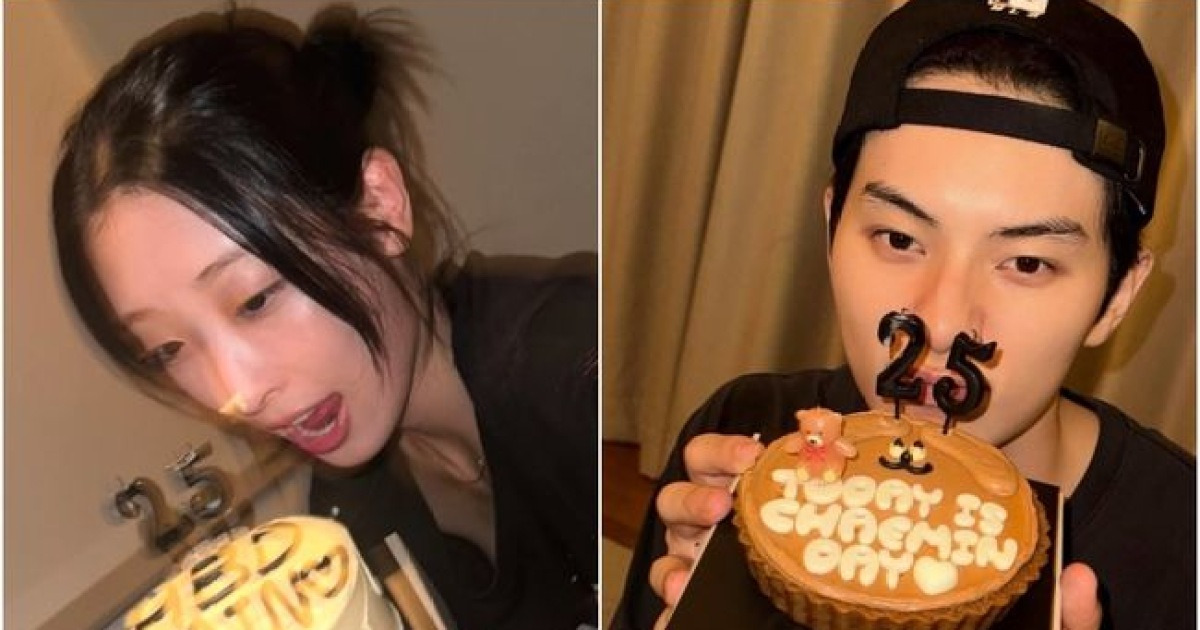 '공개열애 1년' 이채민♥류다인, 생일 케이크 럽스타 “냐하 사랑해” [핫피플]