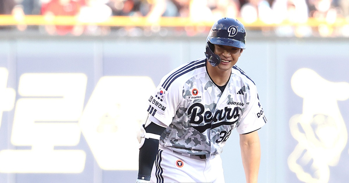 '총력전 선언' 두산 3회부터 악재 "김재환 허리 통증, 선수 보호 차원 교체"→양석환 홈런으로 2-0 리드