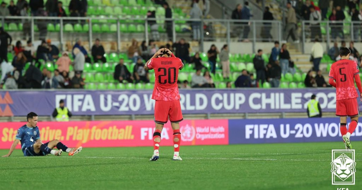 韓 탈락 위기-日 16강 조기 확정, U20 월드컵 엇갈린 희비