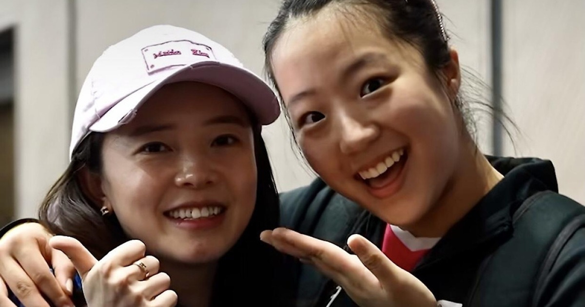 탁구 신유빈, 영혼의 단짝 전지희와 베이징서 깜짝 '재회'