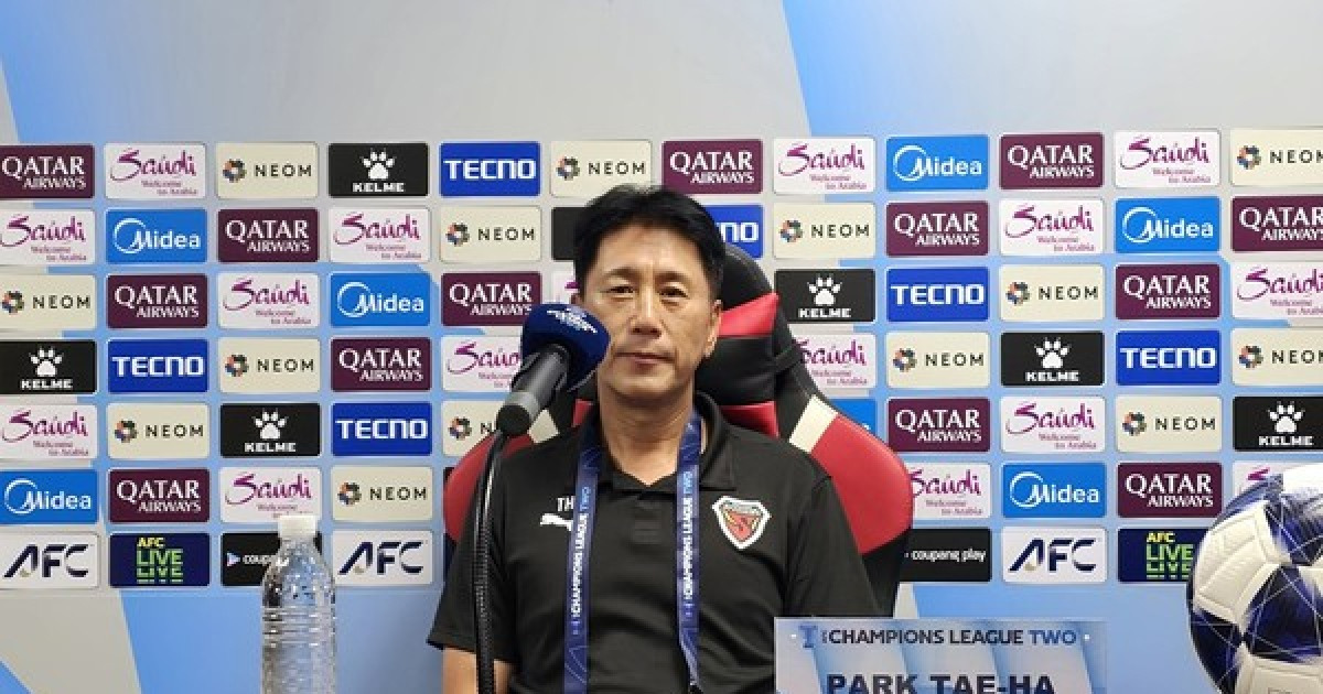 '사상 첫 ACL Two 홈경기' 포항 박태하 감독 "1차 목표는 16강 진출, 좋은 결과 보여드리겠다"