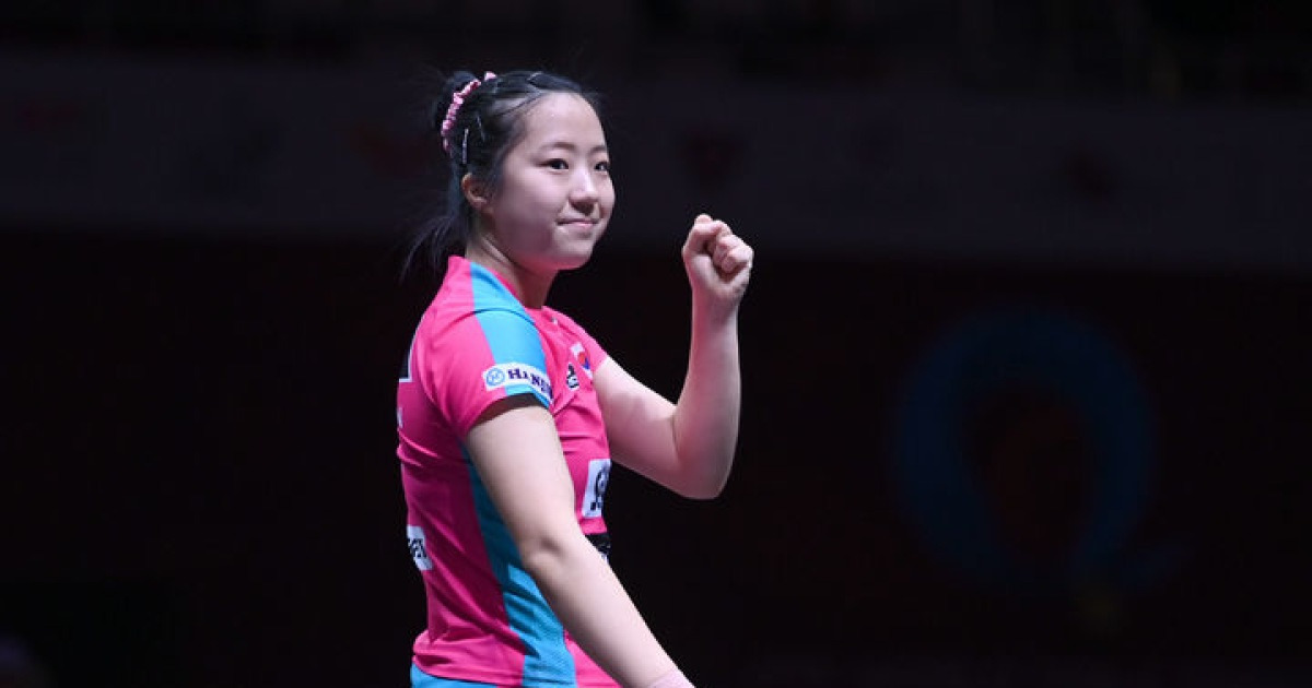 탁구 신유빈, 중국 스매시 8강행…안재현은 왕추친에 패배(종합)