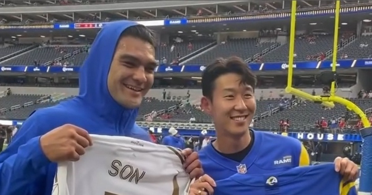 손흥민, 이번엔 북중미 월드컵 열리는 NFL 램스 구장 방문