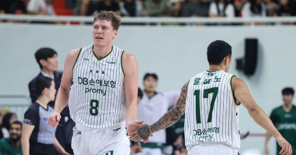 '존재감 폭발' 엘런슨 25P 17R 대활약...DB, '양동근 감독 데뷔전' 현대모비스 꺾고 개막전 승리
