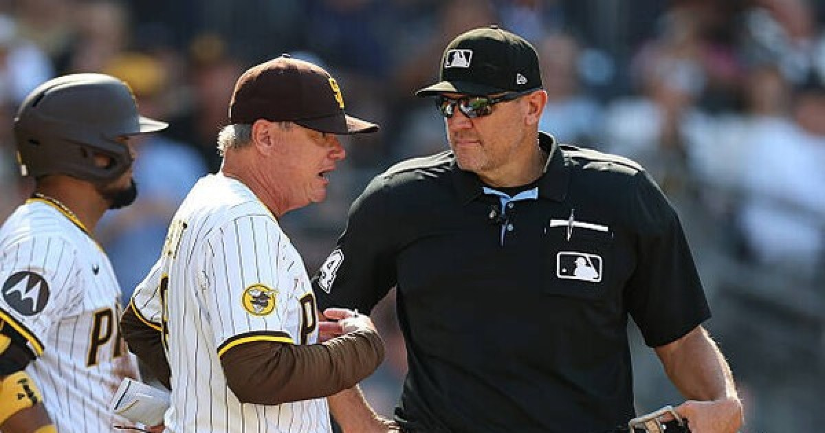 ABS 있는 한국이 부럽네...'MLB 125년 역사상 최악의 오심' 피해자로 전락한 샌디에이고