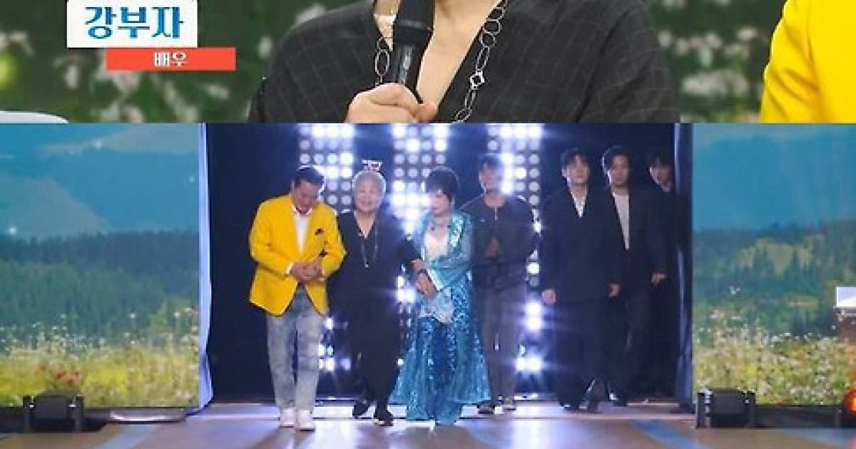 84세 강부자, 부축 받으며 생방송…눈물 열창
