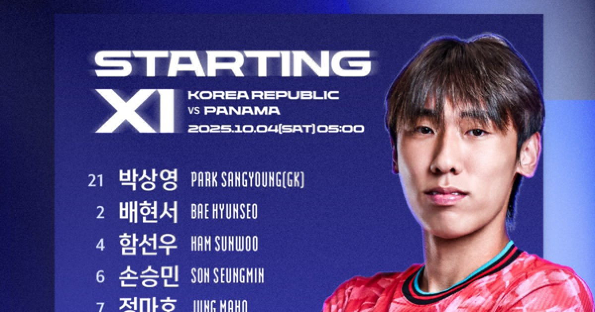 [U-20 WC 라인업] '부상' 홍성민 대신 박상영 선발…이창원호, 파나마전 명단 공개