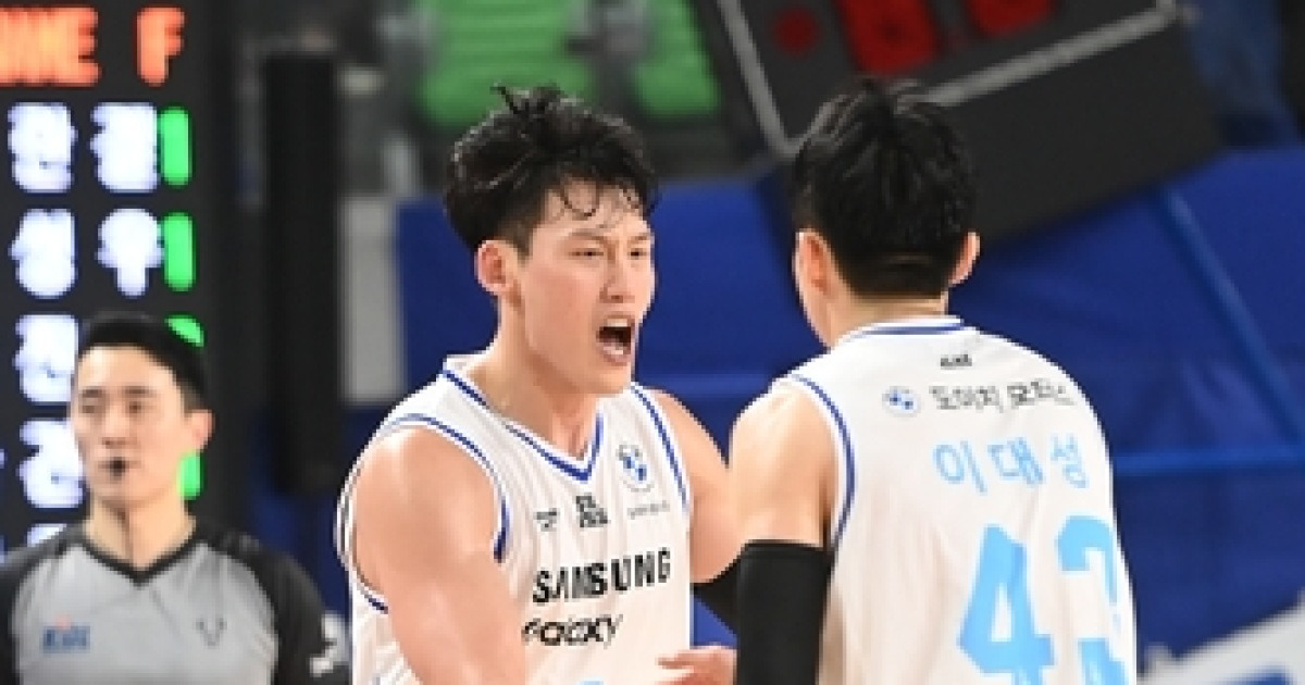 '4연속 꼴찌' 삼성, 외곽포 화력으로 2경기 만에 시즌 첫 승리(종합)