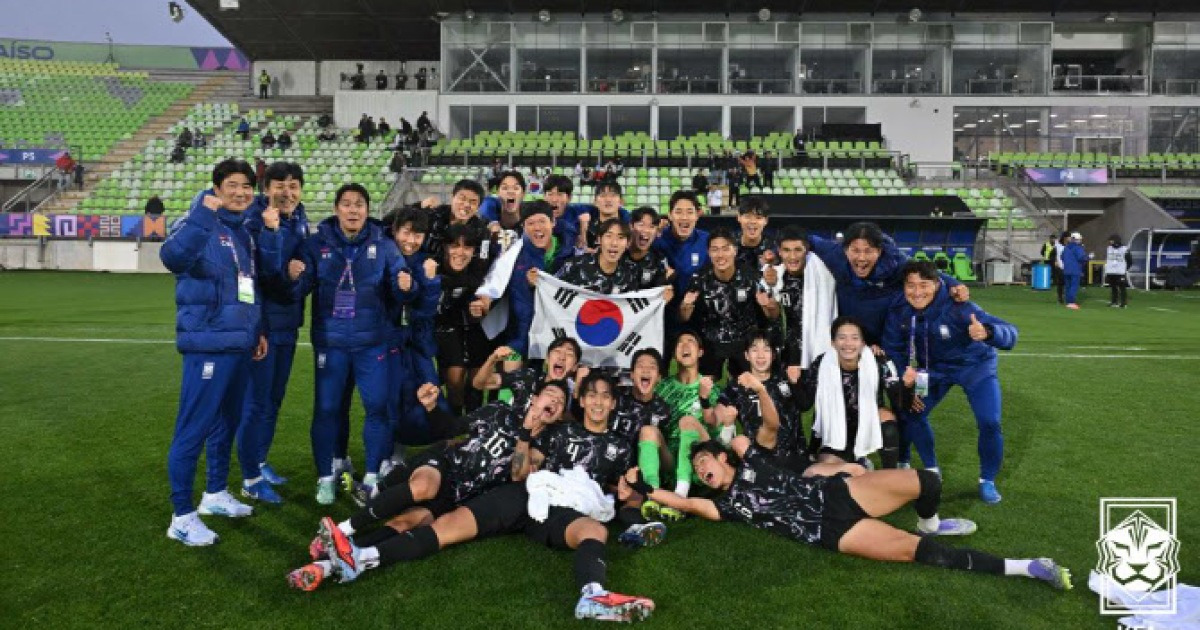 이창원호, U-20 월드컵 16강 진출 확정... ‘4회 연속’