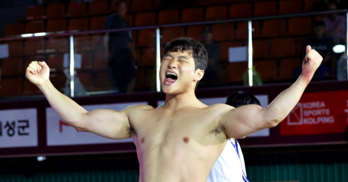 수원시청 김기수·허선행, 울주 추석장사씨름 금강·태백급 준우승