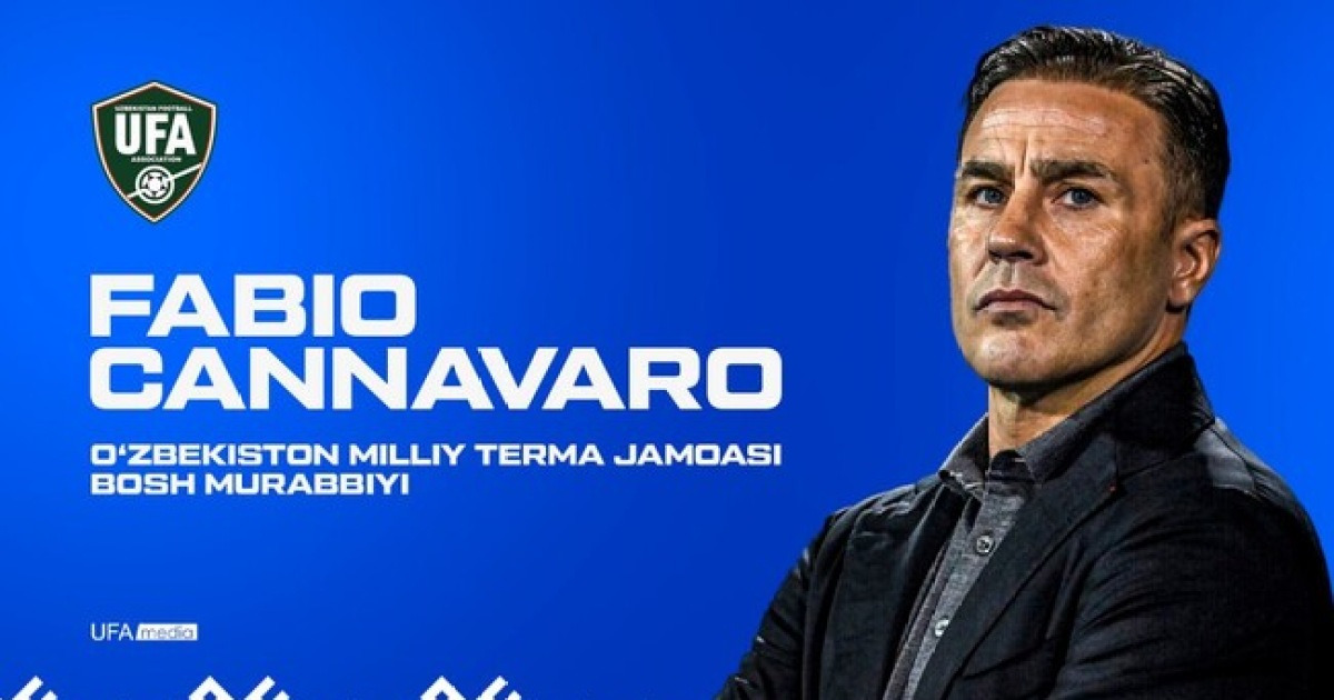 [오피셜] '레전드' 칸나바로, 'WC 최초 진출' 우즈벡 감독 부임...66억 연봉 소문엔 "사실 아냐" 부회장 공식발표