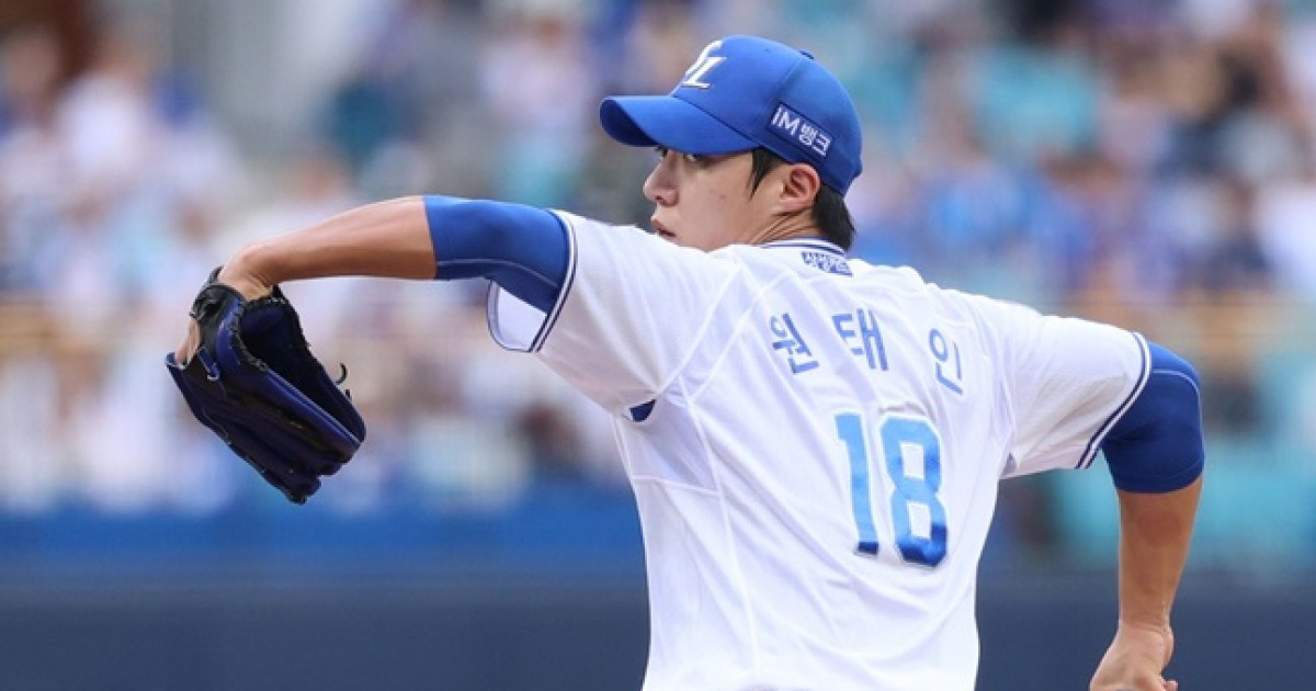 1차전 이기려 삼성 '12승 에이스' 대기시켰는데, '역대 2호 불명예' 눈앞... 결국 선발 나가는 원태인, 어깨가 무겁다