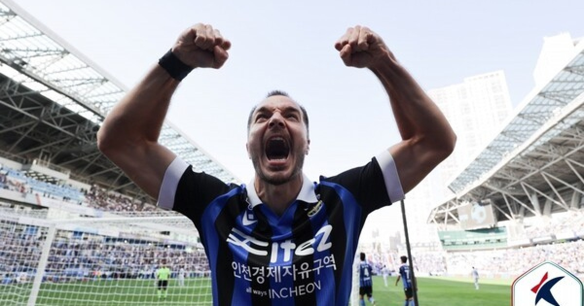 '무고사 선제골' 지지 않은 인천, 2위 수원과 승점 10점 유지…승격 초읽기