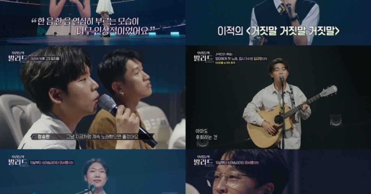 '우리들의 발라드' 시청률 3주 연속 동시간대 1위, 2049 시청률 2주 연속 전 장르 1위