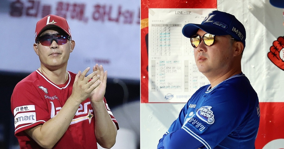 '현대 왕조' 멤버였던 이숭용·박진만, 감독으로 만나 지략 대결[준PO]