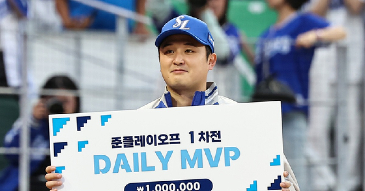 “147㎞ 위로는 던지지 마” 삼성 최원태 일깨운 ‘강민호다운 조언’