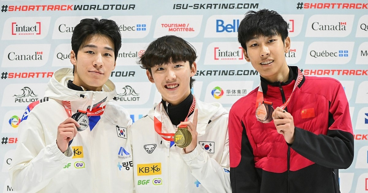 쇼트트랙 임종언, 1차 월드투어 1,500ｍ 金…여자계주 금빛 질주