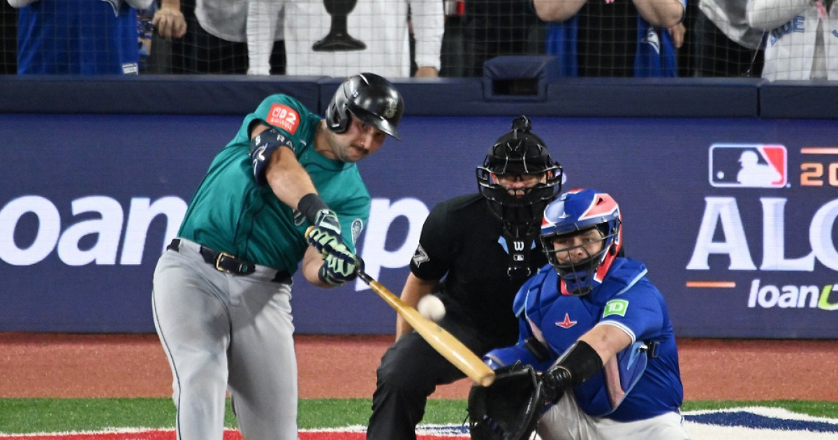 '롤리 동점포' 시애틀, 창단 첫 월드시리즈 진출 확률 64.9% 잡았다...SEA 3-1 TOR