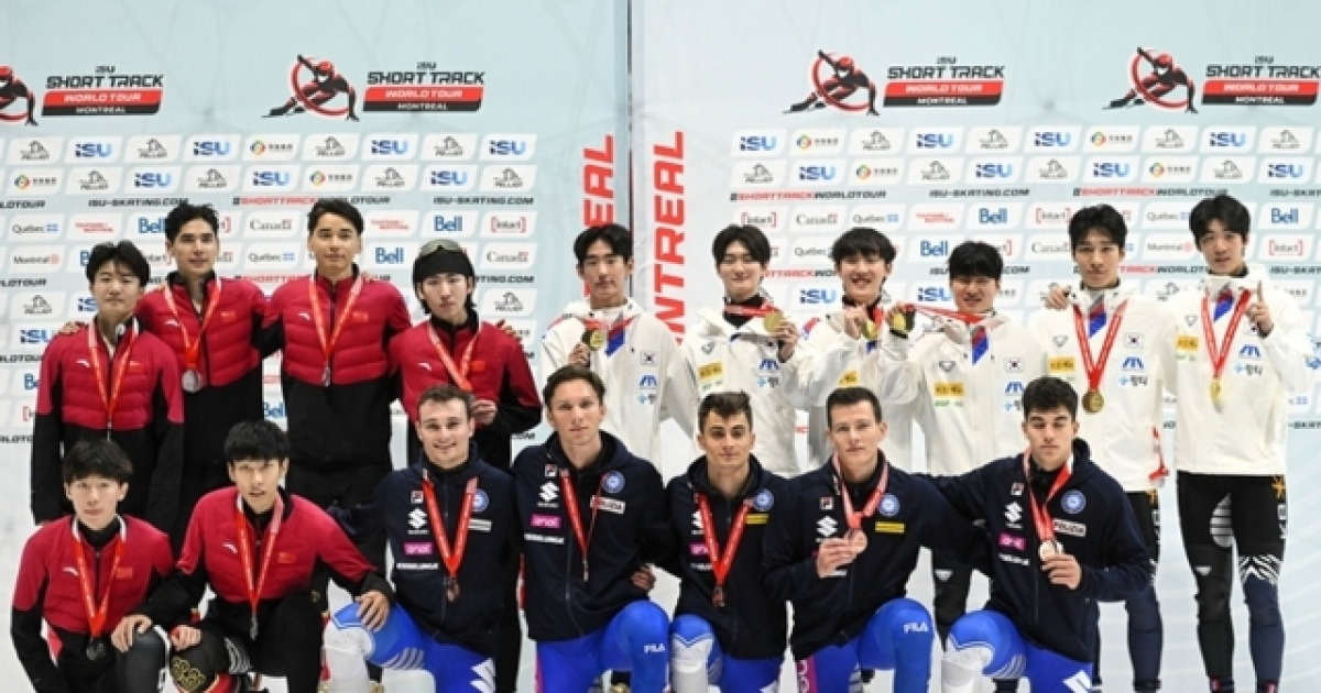 강원도청 황대헌, 쇼트트랙 월드투어 1차 대회 멀티 메달