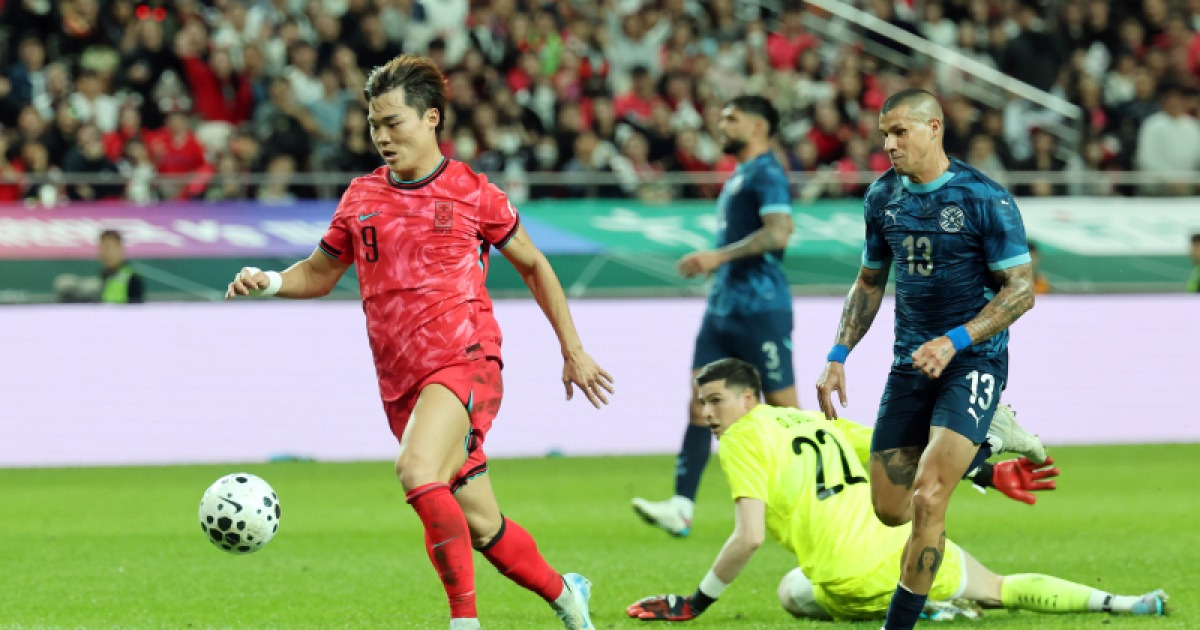 엄지성·오현규 연속골…한국, 파라과이 2-0 격파 [쿠키 현장]