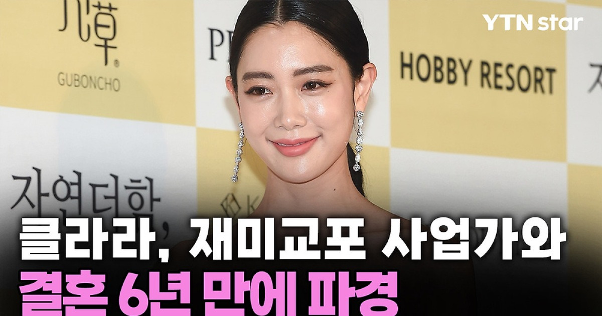 클라라, 재미교포 사업가와 결혼 6년 만에 파경