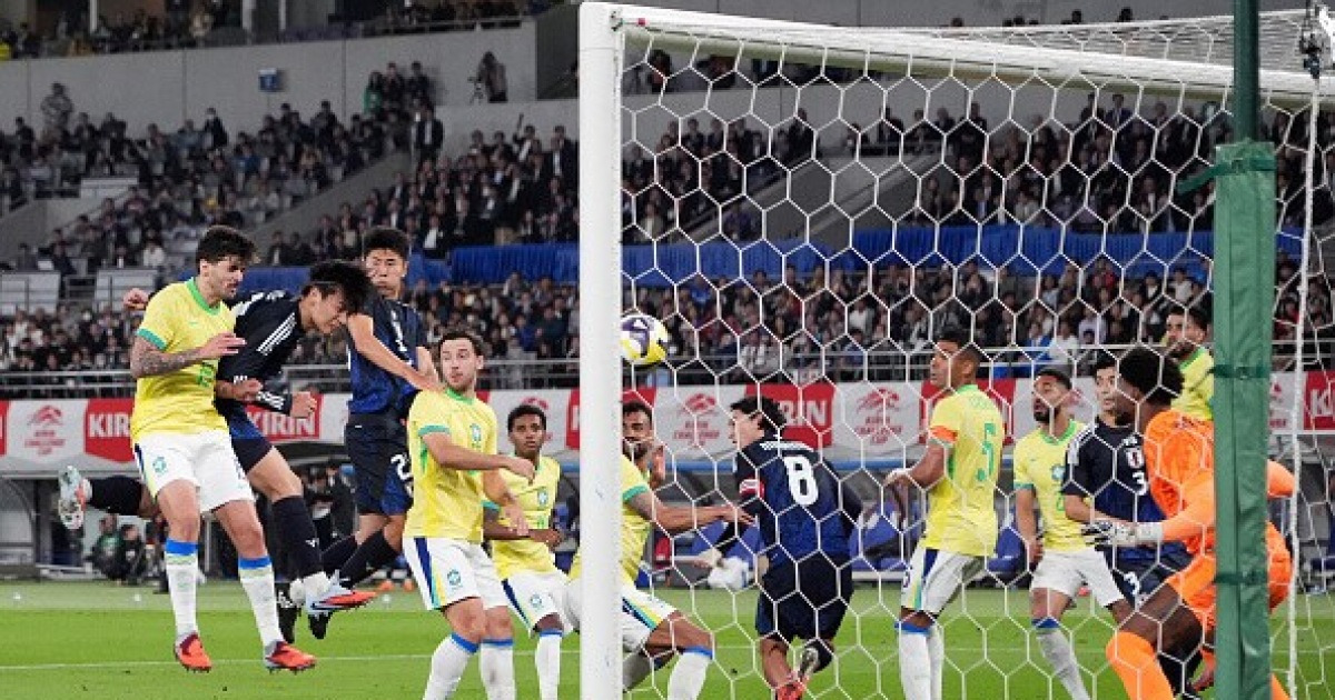 '월드컵 최다 우승국'이 어쩌다가... 브라질, 일본 원정 충격 역전패→ FIFA랭킹 9년만에 '최저순위' 추락