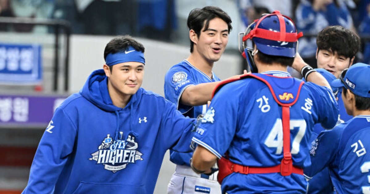 "그동안 약했지, 이제는 PS 사나이" 더 이상 최원태는 가을 새가슴이 아니구나…40세 파트너와 찰떡궁합 "강민호도 밥값 했다" [MD대전 PO2]