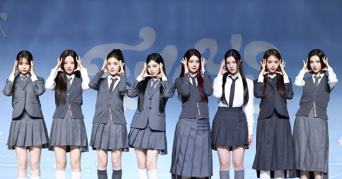 "살 빠질 정도로 연습"…'컴백' 하츠투하츠, '칼각 대표주자' 노린다 [종합]