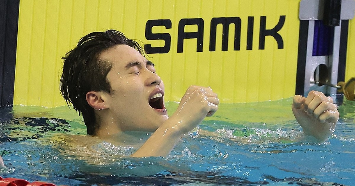 [전국체전] '아시아新' 황선우, 자유형 200ｍ 역대 7위…"내 인생의 변곡점"