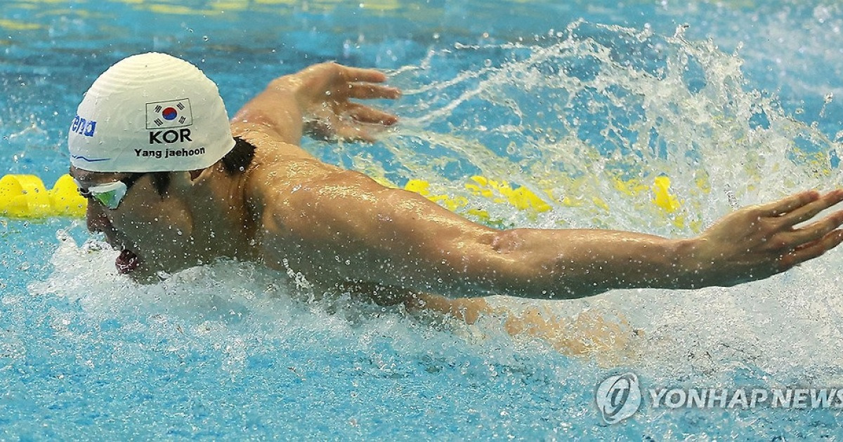 [전국체전] 양재훈, 수영 남자 혼계영 400ｍ도 우승…대회 5관왕