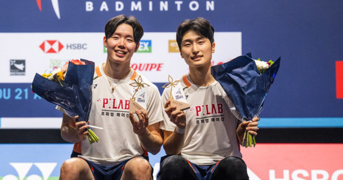 男 배드민턴 ‘최강 복식’ 서승재-김원호, 佛오픈 우승