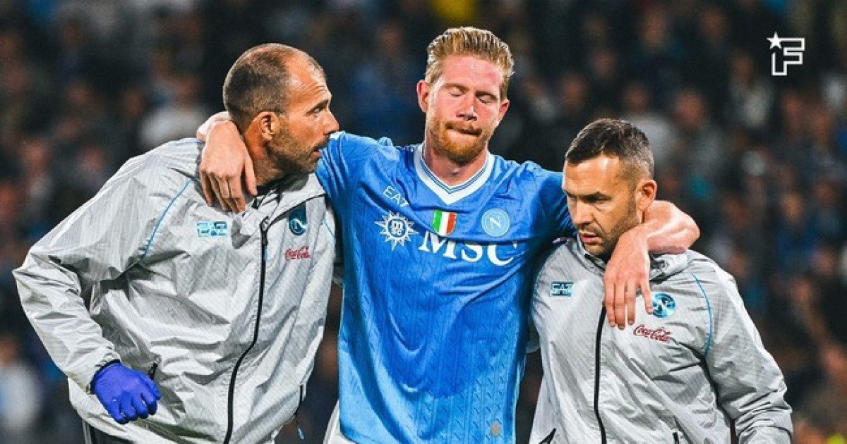 '어쩌나' 더 브라위너, 페널티킥 차다가 햄스트링 부상→내년 2월까지 결장 가능성