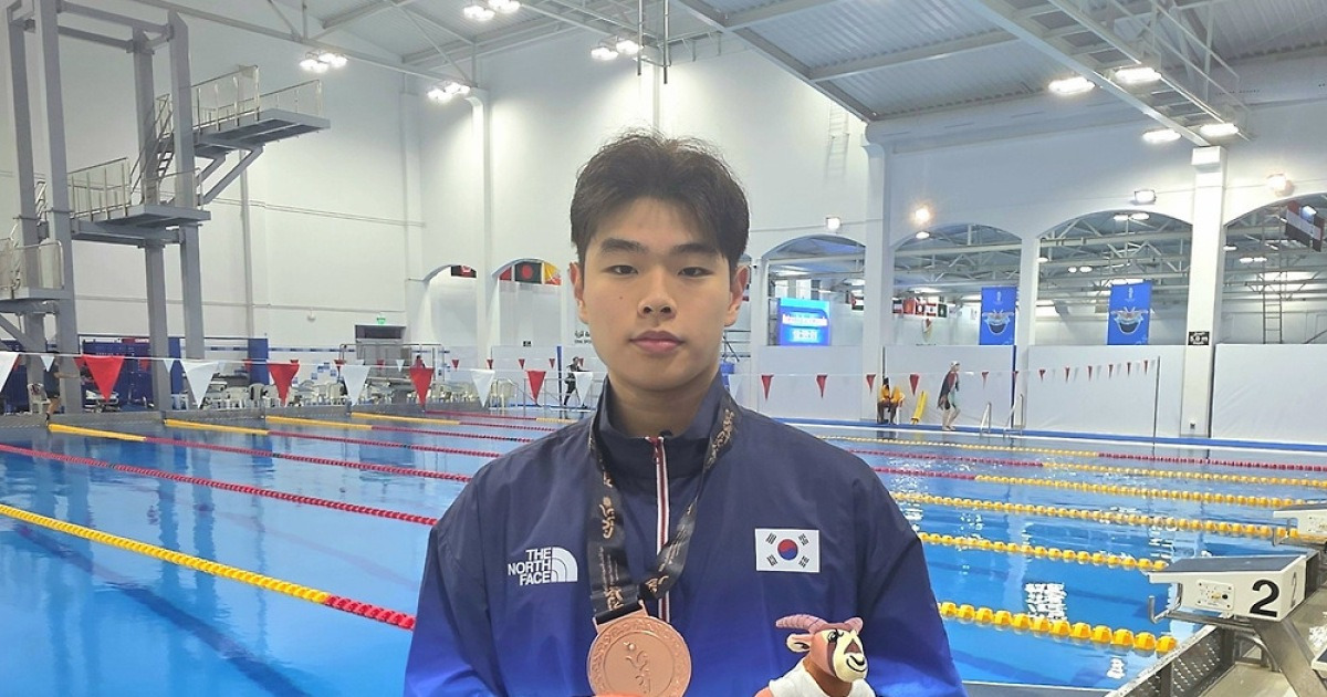 한국 수영, 아시아청소년대회 은메달 1개·동메달 2개 획득