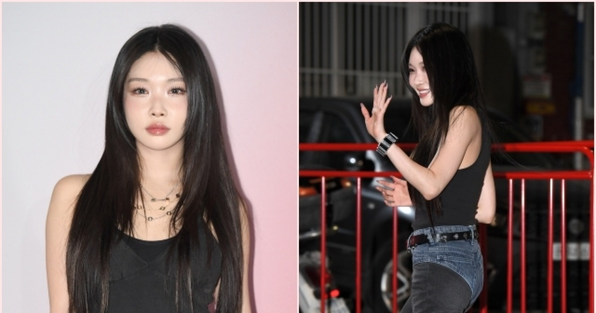 ‘청바지야 수영복이야?’ 청하, 성수동을 뒤흔든 파격 팬츠룩